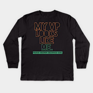 my vp looks like me Kids Long Sleeve T-Shirt